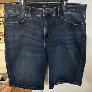 Lee Women's Dark Blue Jean Shorts